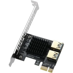USB 3.0 PCI-E 1 to 2 PCI-Express Adapter Card
