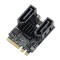 M.2(A+E Key) to 2 Ports SATA3.0 6G Multiplier Free Driver