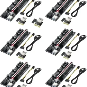 6PACK PCI-E 1X to 16X Riser Card,PCI-E 1X to 16X VER011PRO Riser Card