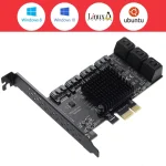 PCI-E 1X Interface 3.0 10 Port SATA Card 6Gbps SATA 3.0 PCIe Card,Support 10 Port SATA 3.0 Devices