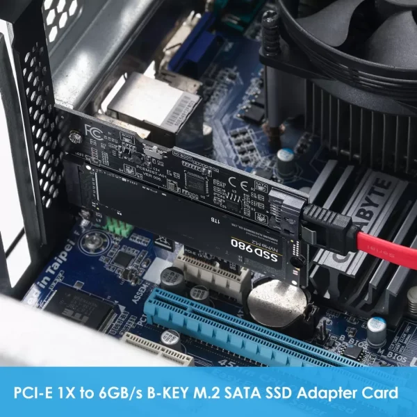 PCI-E PCI Express to 1 SATA 3.0 to 1 Port M.2 NGFF SATA Adapter Card