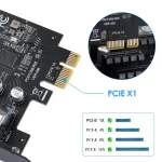 7 Port PCI Express Expansion Card, USB 3.0 7 Port Front Expansion Card, Connect 7 Devices Expanded