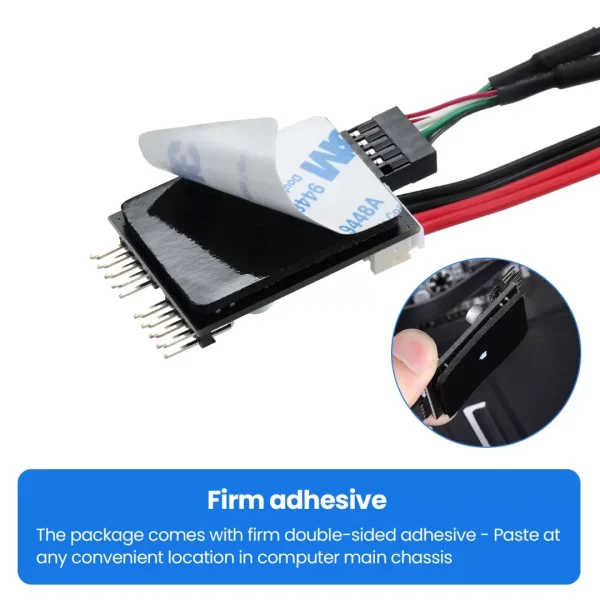 9-Pin USB Motherboard Header 1 to 2 USB Extension Cable USB 2.0 9Pin