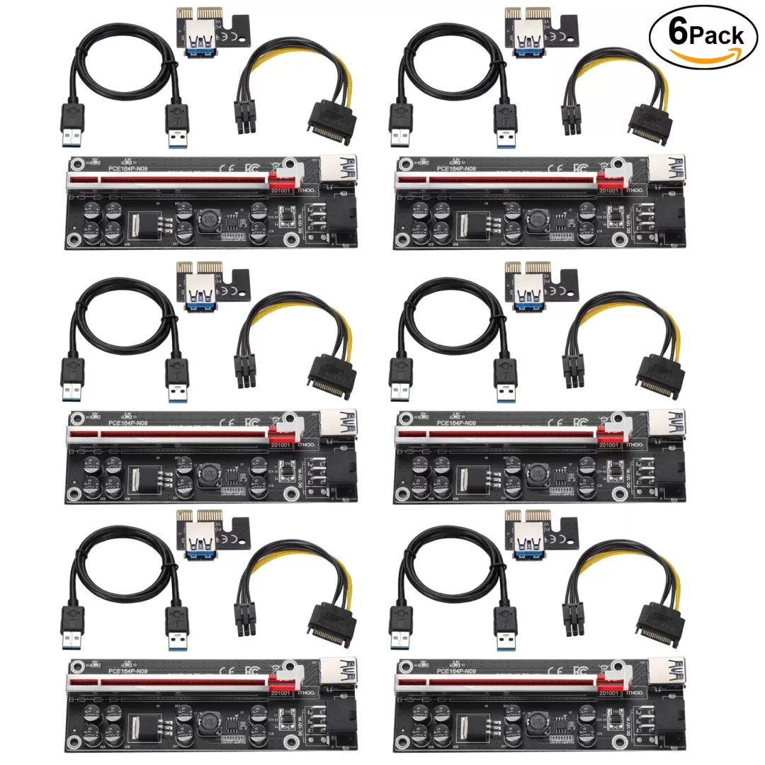 PCI-E 1X to 16X V009S-PLUS Riser Card - Graphics Extension Powered ...