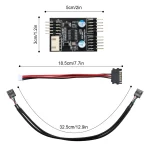 9-Pin USB Motherboard Header 1 to 2 USB Extension Cable USB 2.0 9Pin