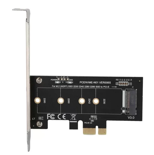 NVME M.2 SSD M-Key to PCI-e 3.0 x1 Host Controller Expansion Card