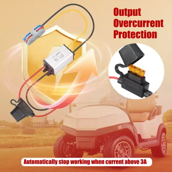 DC 24V to 12V Converter 3A 36W Step Down Converter Voltage Regulator IP68 Waterproof