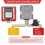 DC 20-90V to 12V Step Down Converter,24V 48V 60V 72V 84V 90V Buck to 12V Converter 20A MAX