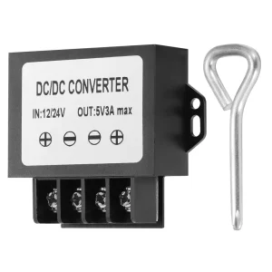 12V/24V Step Down to 5V Buck Converter,DC 8-35V to 5V 3A Max 15W Power Transformer Converter
