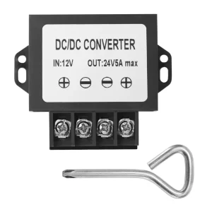 MZHOU DC 12v to 24v 5A Step Up Boost Converter,10-20V to 24V 5A 120W max Variable Voltage Regulator,Current Adapter Voltage Regulator Converter Transformer for Trucks,Bus,Solar Power Systems, DIY etc