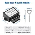 DC 24V to 12V Step Down Converter,DC 15V-35V to 12V 10A max 120W Power Voltage Buck Converter