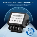 DC 24V to 12V Step Down Converter,DC 15V-35V to 12V 10A max 120W Power Voltage Buck Converter