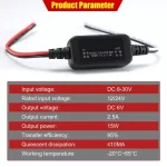 DC 12V/24V to 6V DC 8-30V to 6V 2.5A/3A 18W Max Step-Down Converter