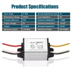 Voltage Converter DC 12V/24V to DC 9V 3A Power Converter DC 11-30V to 9V 3A 27W MAX Buck Converter