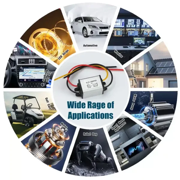 Voltage Converter DC 12V/24V to DC 9V 3A Power Converter DC 11-30V to 9V 3A 27W MAX Buck Converter