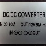 DC 20-90V to 12V Step Down Converter,24V 48V 60V 72V 84V 90V Buck to 12V Converter 20A MAX